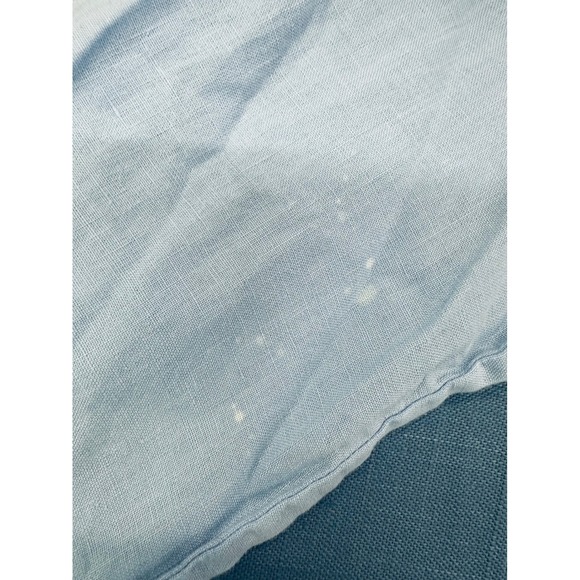 Liz Claiborne Lizwear Light Blue Denim Button Down UP Shirt Long Sleeve L - Picture 3 of 6